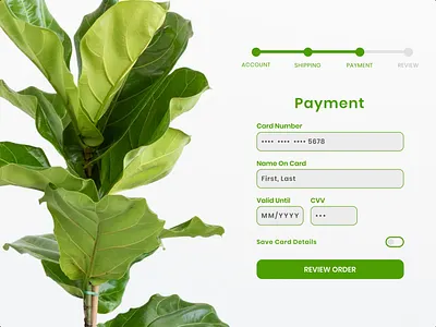 Daily UI 🌿Checkout accessibility bold color daily ui daily ui challenge design ecommerce graphic designer online plants