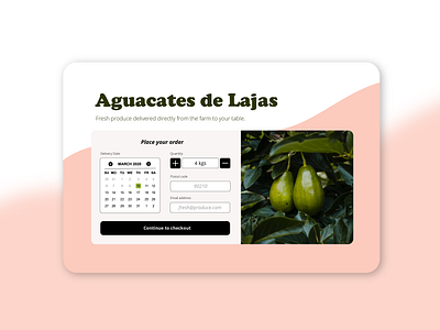 Daily UI Challenge Day 3: Landing Page aguacate avocados dailyui dailyui 003 dailyuichallenge puerto rico puertorico