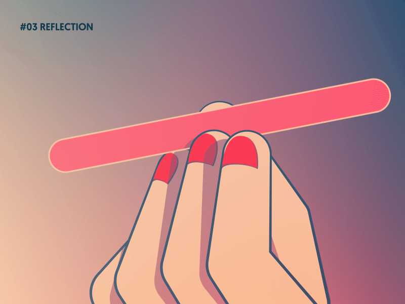 03 reflection after affects arm bones character design duik duik bassel fingers hand illustrator inktober inktober52 loop loop animation motion design motion designer motiontober52 nails pen rig rigging