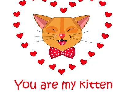 cat in love bull bull in love cow gift for her gift for him heart love lovers year of the bull