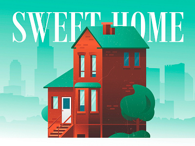 SweetHome Dribbble 2 design icon illustration minimal typography vector website