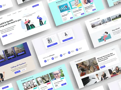 Skilagogo Landing Page app brand branding design education education website educational indonesia singapore startup ui uiux website