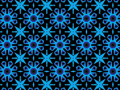 Blue Crystal Flower Fractal background design flatdesign fractal