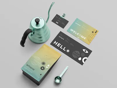 AMANO Coffee Stores - Branding blend brand branding brew business card coffee coffee house download free freebie identity letterhead logo mockup mockupcloud packaging presentation psd stationery template