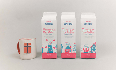 Norrby animation beverage branding design ikea illustration logo minimalist norwegian packaging