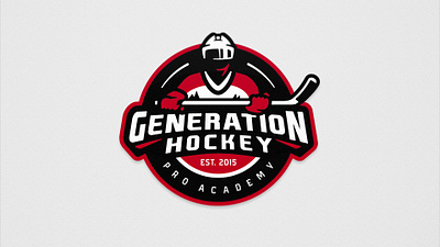 Generation Hockey - Ice Hockey - Primary logo design hockey ice hockey illustration logo sports branding sports logo team logo