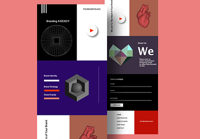 Branding Agency Design Concept design graphic design ui ui design ux ui ux design web web design website website concept website design