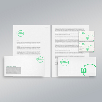 Reboot Schooling Logo on Stationary Mockup branding clean color creative design education logo flat icon illustration logo logotype minimal mockup ui vector web