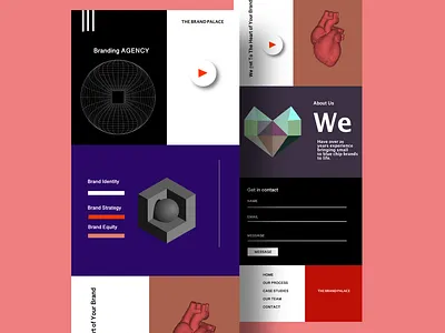 Branding Agency Design Concept design graphic design ui ux web web design website website concept website design