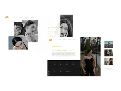 Fashion Model Web design fashion fashion model ui ux web xd
