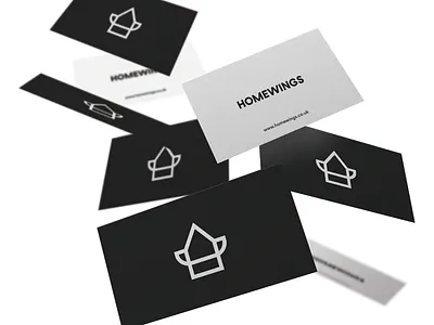 Homewings branding design flat logo minimal typography ui ux web