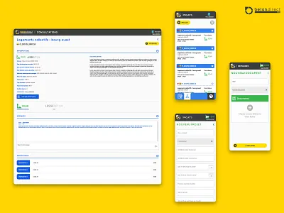 Plateforme SaaS BTP 02 design responsive saas saas app ui ux webdesign