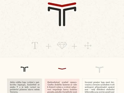 Turnov city - logo design logo design
