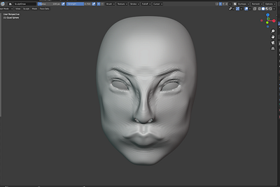 Very first attempt at 3d sculpting 3d digital art sculpting