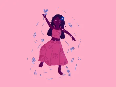 María argentina art creative dance dance music design digitalart dribbble girlcharacter illustration illustration art music nature photoshop