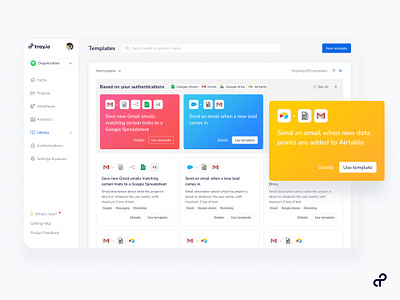 Templates automation template tray workflow