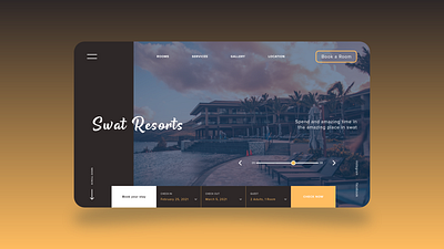 Resorts Web UI Design adobe xd app app design art creative design designer graphic design hotel illustration inspiration resorts ui uidesign uiux uiuxdesign uiuxdesigner uxdesign web app