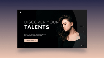 Talent Web UI Design adobe xd app app design art creative design designer graphic design illustration inspiration modeling models talent ui uidesign uidesigner uiux uiuxdesign uiuxdesigner uxdesign