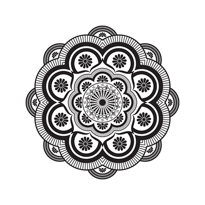 Simple Mandala Art Design pattern design