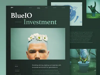 BlueIO Case Study art blue blueio case study conceptual photoshoot earth eco environment future green investment modern photo photography planet proactive web design website works zajno