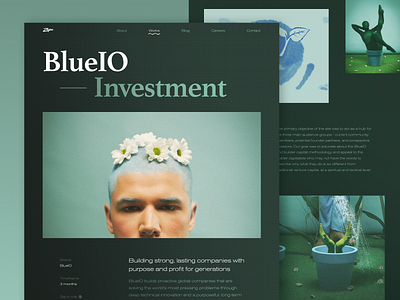 BlueIO Case Study art blue blueio case study conceptual photoshoot earth eco environment future green investment modern photo photography planet proactive web design website works zajno