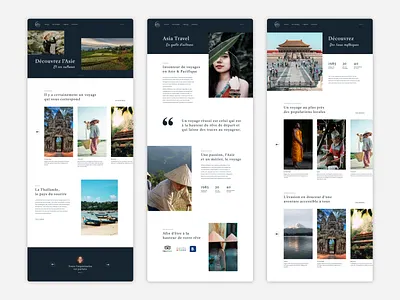 Asia travel agency website adobe xd agency agency website artwork asia design tourism travel travel agency travel app travel website trips ui webdesign website