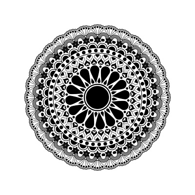 Simple Mandala Art Design pattern design