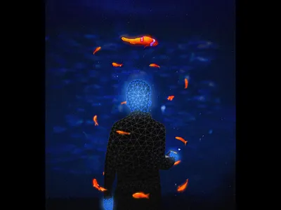 underwater abstact aesthetic art artist artwork blue aesthetic blue art chill vibes chillhop art graphic illustrator lofi art lofi vibes lowpoly lowpoly art lowpolyart photoshop poster design underwater ａｅｓｔｈｅｔｉｃ