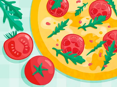 pizza art food illustraion pizza vector