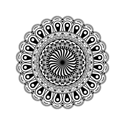 Simple Mandala Art Design pattern design