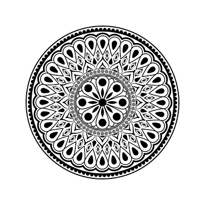 Simple Mandala Art Design pattern design