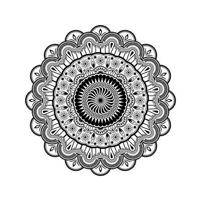 Simple Mandala Art Design pattern design