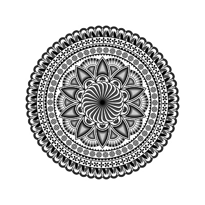 Simple Mandala Art Design pattern design