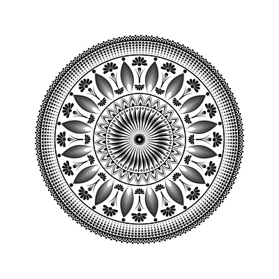 Simple Mandala Art Design pattern design