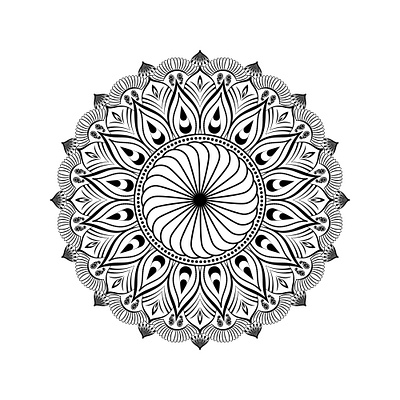 Simple Mandala Art Design pattern design