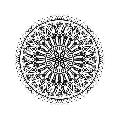 Simple Mandala Art Design pattern design