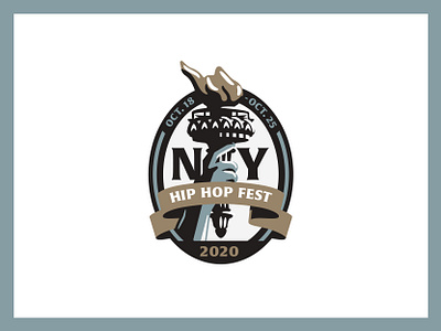 NYHHF badge branding icon statue of liberty