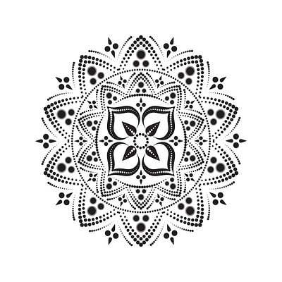 Simple Mandala Art Design pattern design