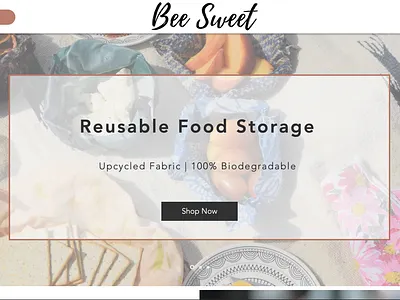 Bee Sweet Online Shop branding design ui web
