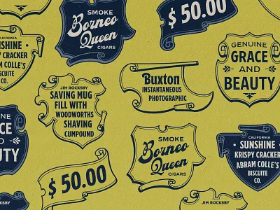 Free Badges Vector Pack font handlettering hands lettering lettering typeface typography vector pack vintage