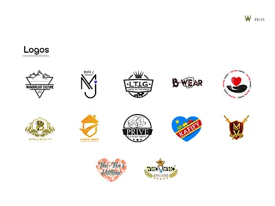 Collection of Logo branding design logo minimal