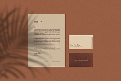 Augustine Studios Stationary brand kit branding business card business card design businesscard design letterhead logo stationery