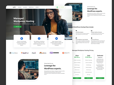 Landing Page Design clean homepage landingpage layout ui