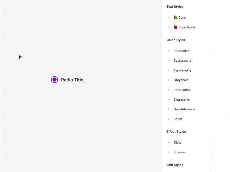 Radio Button design design system figma ui ux variable