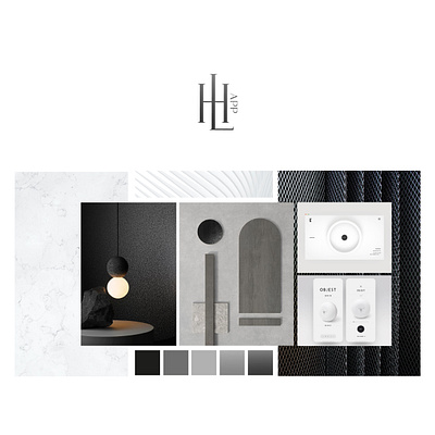 Hi Living moodboard brand design branding branding concept design identidade visual identity identity branding identity system logo moodboard