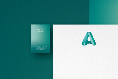 Aeroplastics business card gradient gradients graphic graphic design identity illustration illustrator karolienpauly letterhead logo stationary stationery typography vector