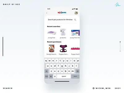 PetSmart Search | Daily UI Challenge 022 (Search) daily daily ui daily ui 022 daily ui challenge dailyui dailyuichallenge
