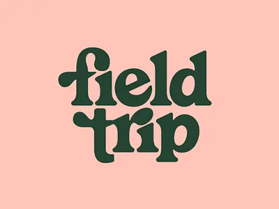 Field Trip Logotype chobani field trip letters logo logotype yogurt yum