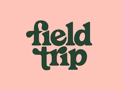 Field Trip Logotype chobani field trip letters logo logotype yogurt yum