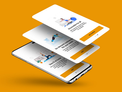 Onbording screen for a workout app ui ux